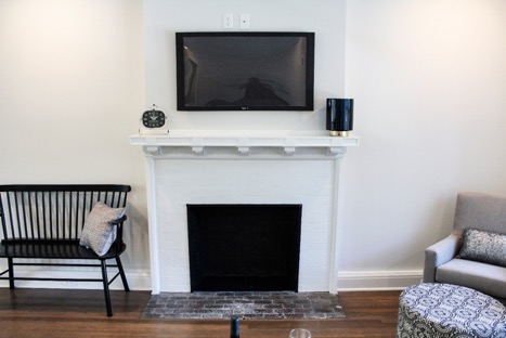 West Farnam Apartments - Fireplace detail